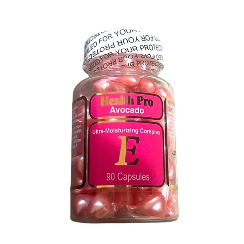 Health Pro Avocado Moisturizing Complex Vitamin E Capsules | 90 Count